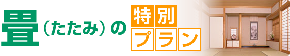 特別プランのご紹介 たたみナビだけの特別プランをご案内いたします。